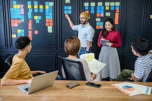 Free People having a Meeting Stock Photo