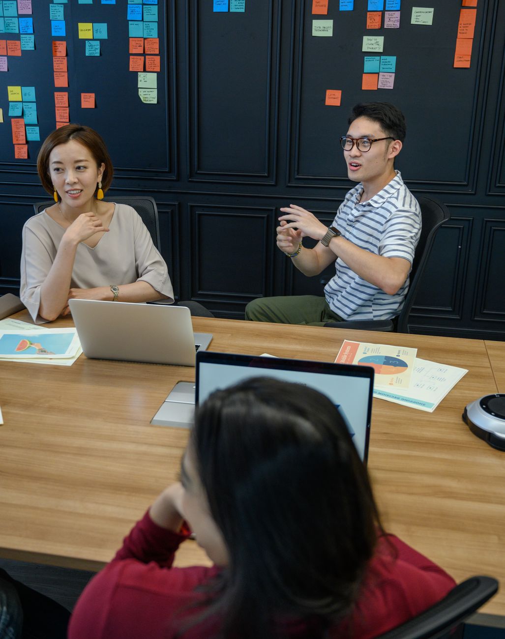 Cryptro team in a business meeting