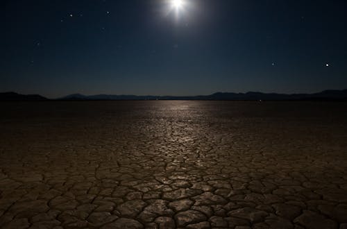 Free stock photo of desert, landscape, moon
