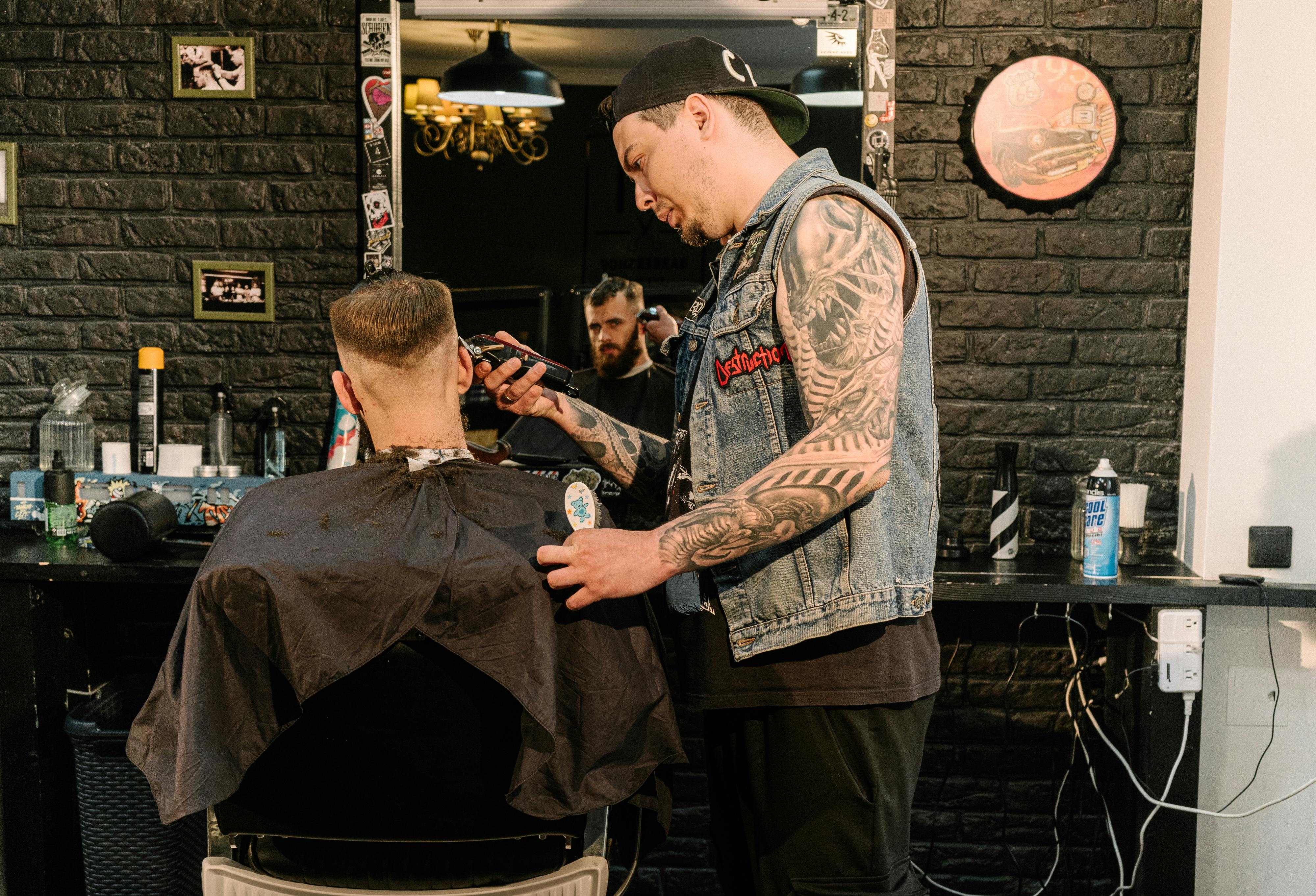 Man Taking Beard Shave · Free Stock Photo