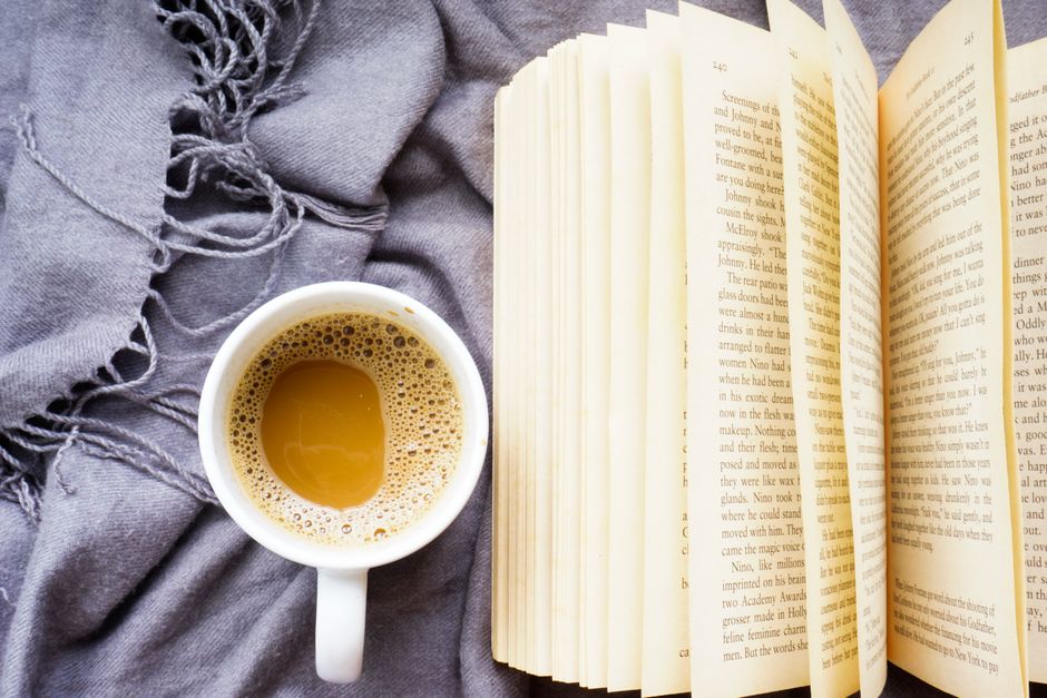 coffee mug beside planner cozy home lifestyle photo 1