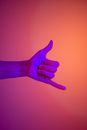 Persons Hand Doing Peace Sign
