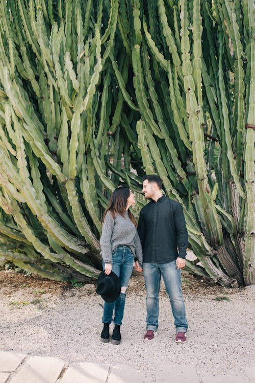 Free Photo Of Woman Standing Beside Man  Stock Photo