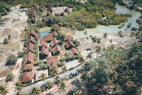 Bird's Eye View Of Houses