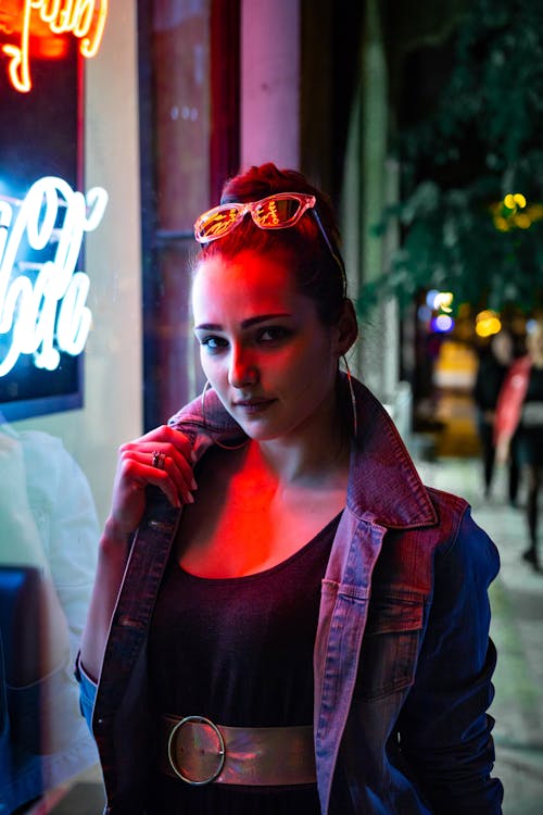 Photo Of Woman Wearing Denim Jacket