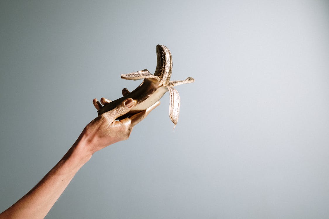 Close-Up Photo Of Golden Banana