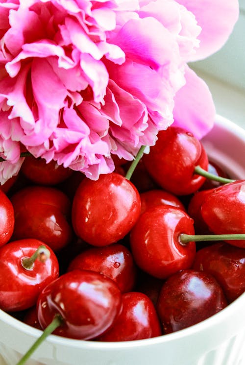 Close-Up Photo Of Cherries