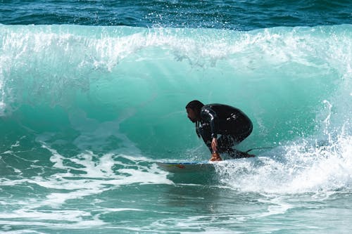 Free Photo Of Man Surfing Stock Photo