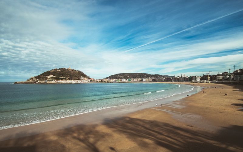 San Sebastian La Concha beach bay Basque Country