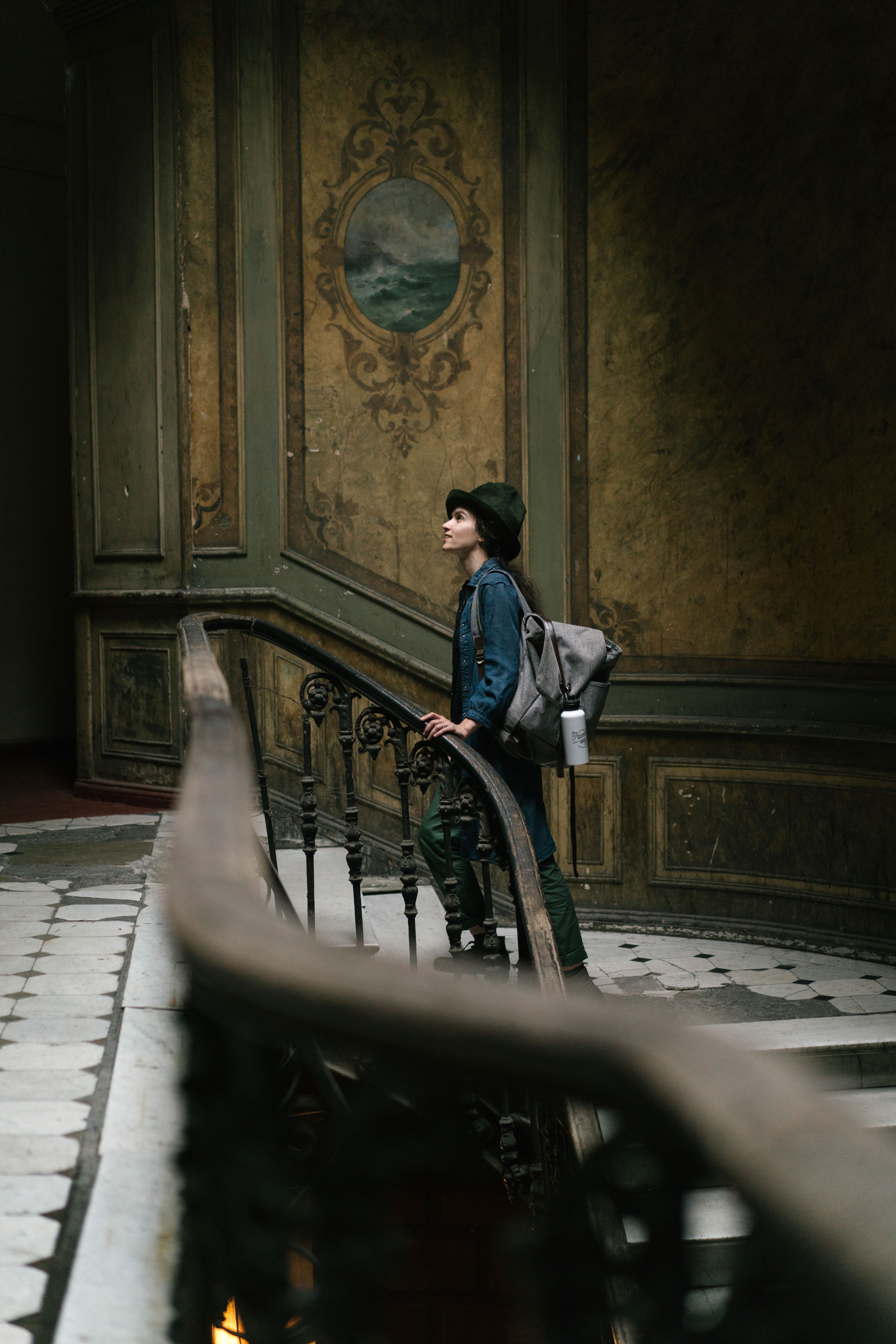 Woman Walking Into Old House · Free Stock Photo