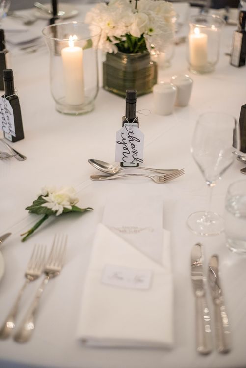 Civil Ceremony invitation table-setting