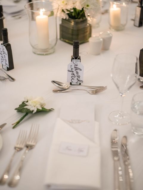 Civil Ceremony invitation table-setting