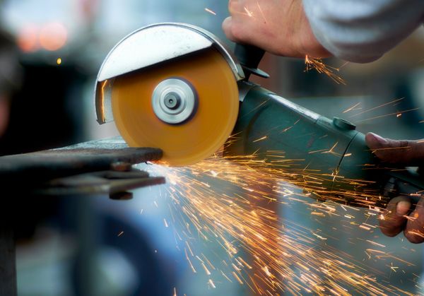 Cutting steel detail