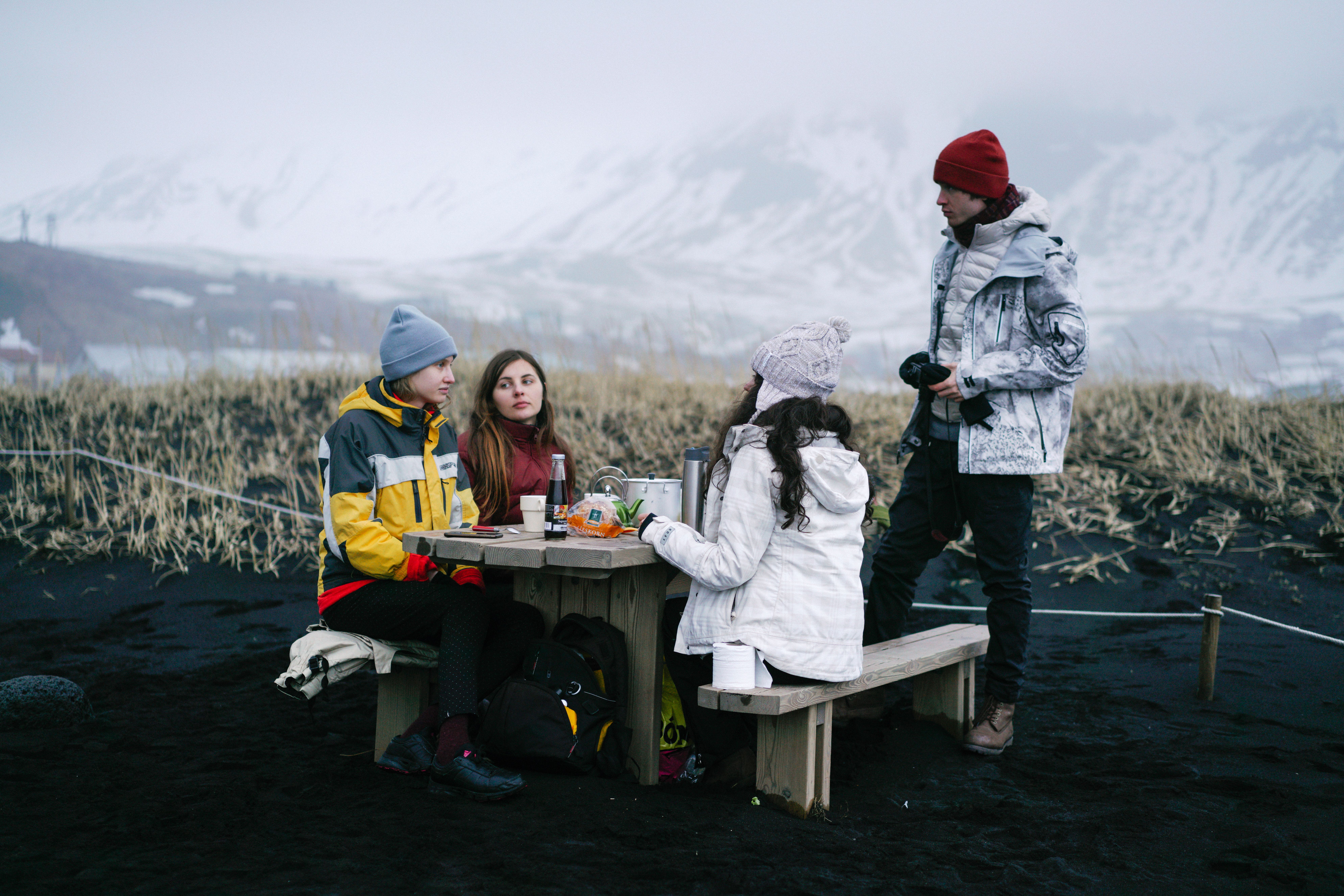 Passengers travelling together in Iceland