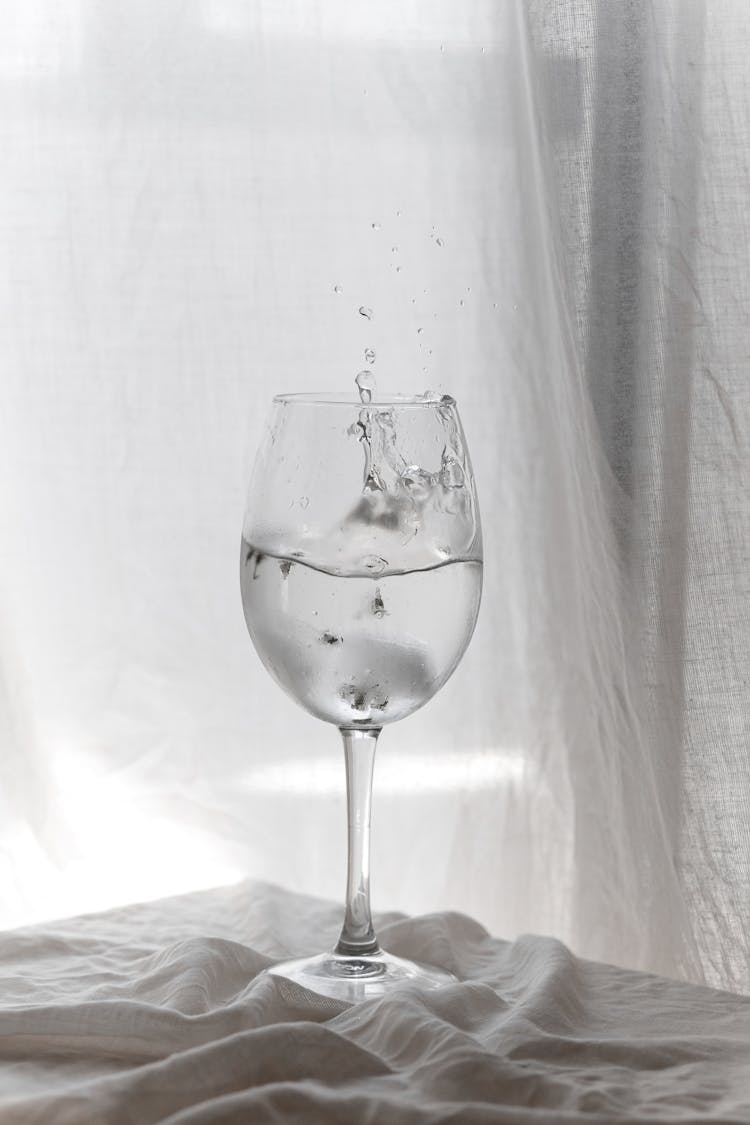 Clear Glass Water On The Table