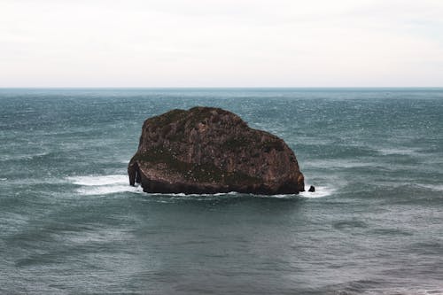 A Huge Natural Rock Formation in the Middle of the Sea