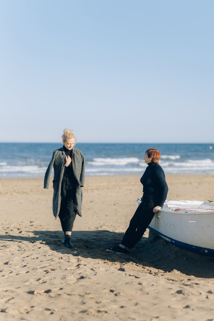 Women Spending Time Together At A Beach