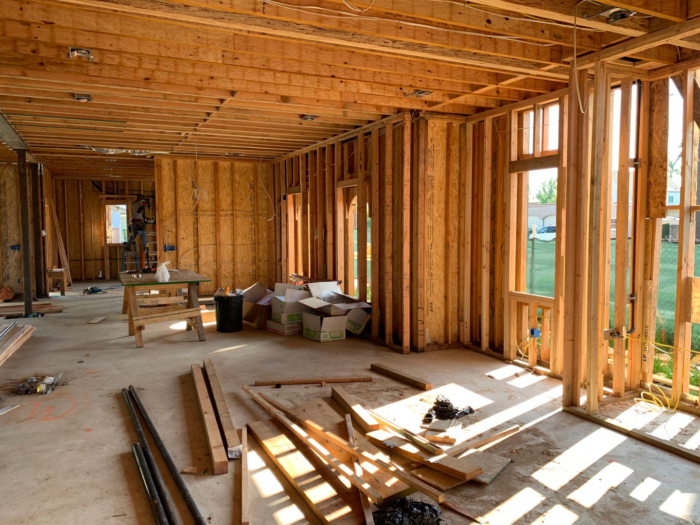 Carpenter jobs Lawrence MA carpenter framing walls inside residential building