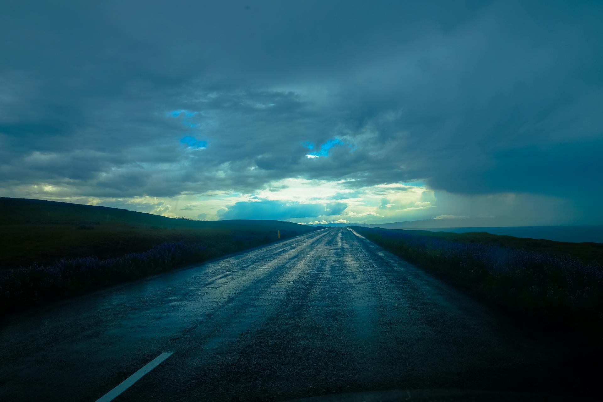 Concrete Road Beside Grass