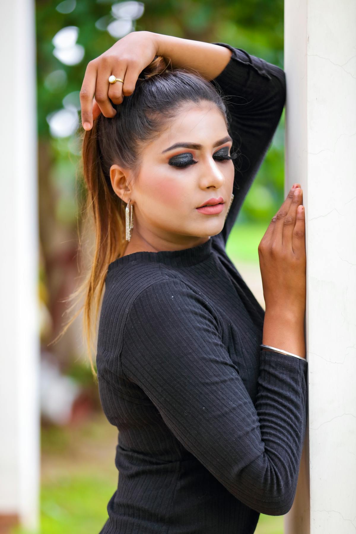 Medieval-style banners blowing in the wind above a castle wall