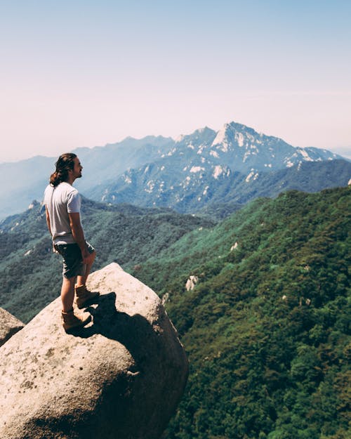 Бесплатное стоковое фото с авантюрист, активный отдых, вид на горы