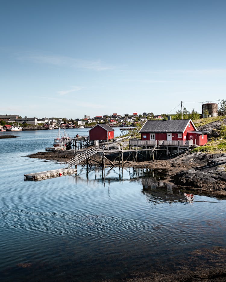 Houses Near Body Of Water