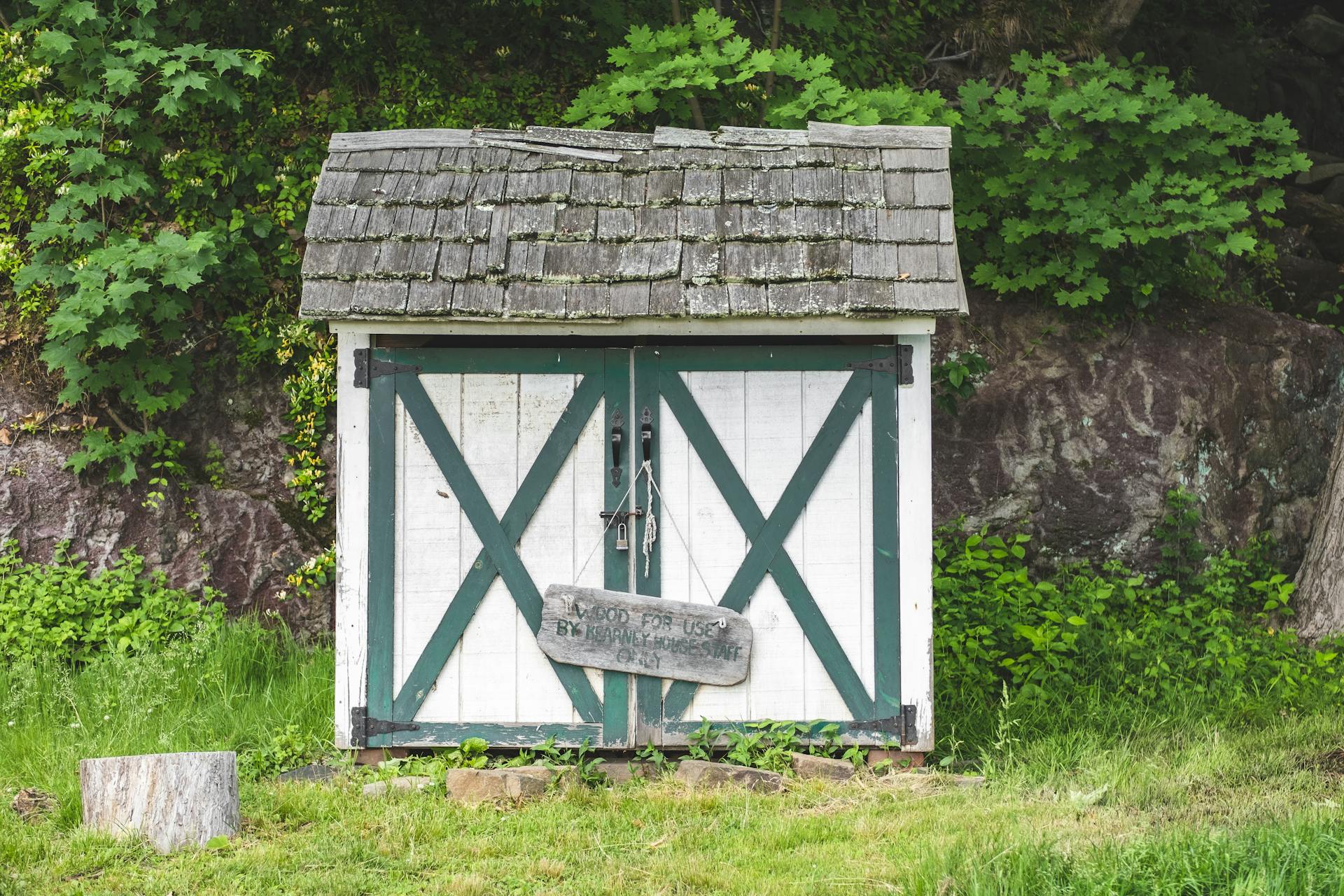 Outdoor Storage Shed on the Farm