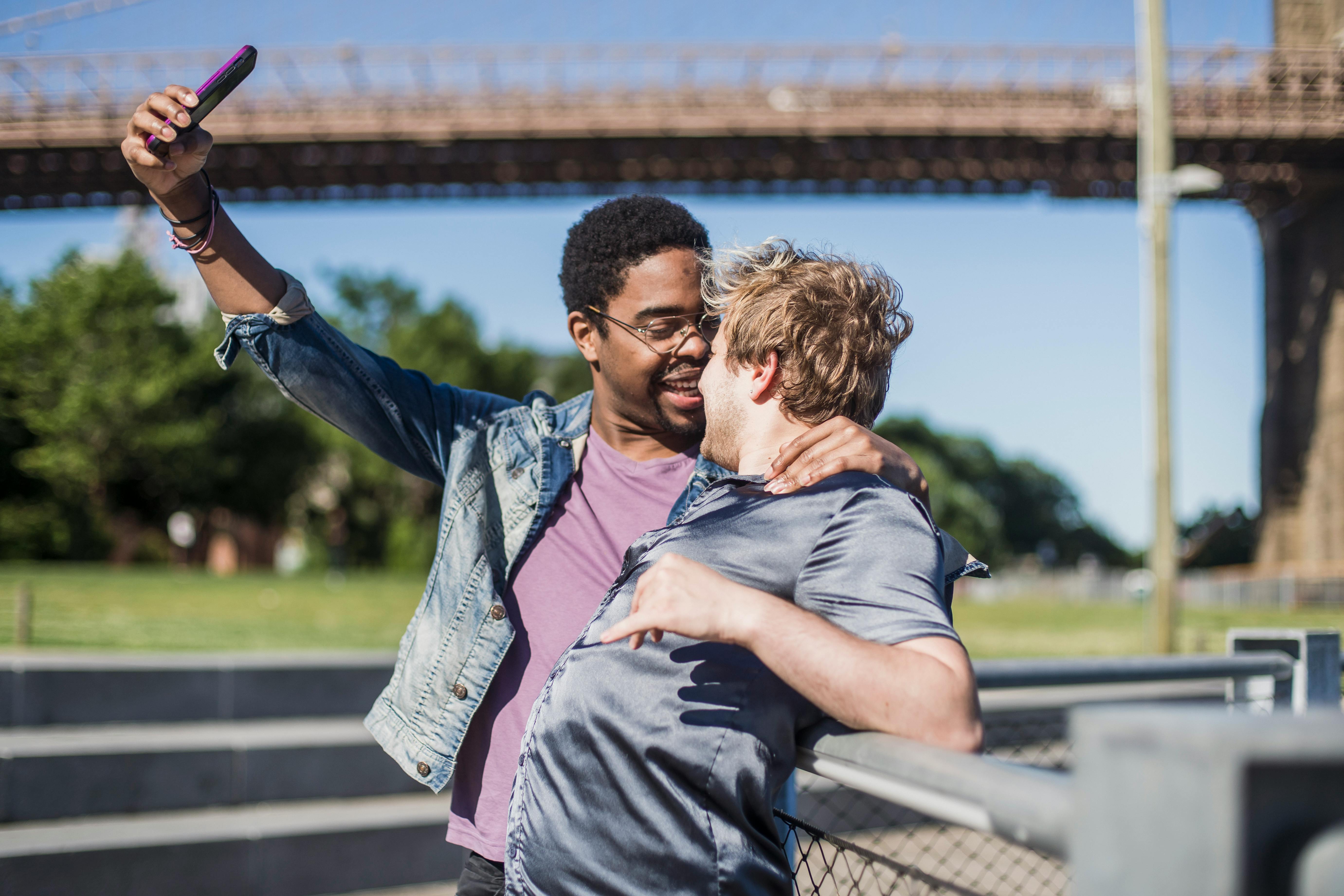 couple taking a selfie