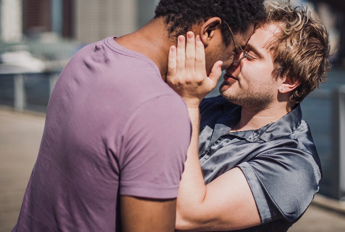 Free Couple About to Kiss Stock Photo