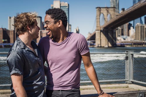 Free Happy Couple Outside Stock Photo