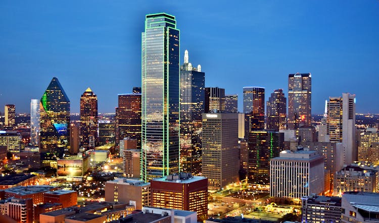 The Bank Of America Plaza At Dallas, Texas