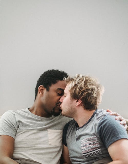 Same Sex Couple Kissing