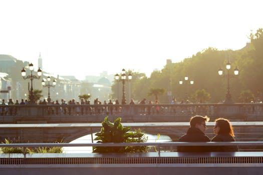 Free stock photo of city, sunny, couple, love