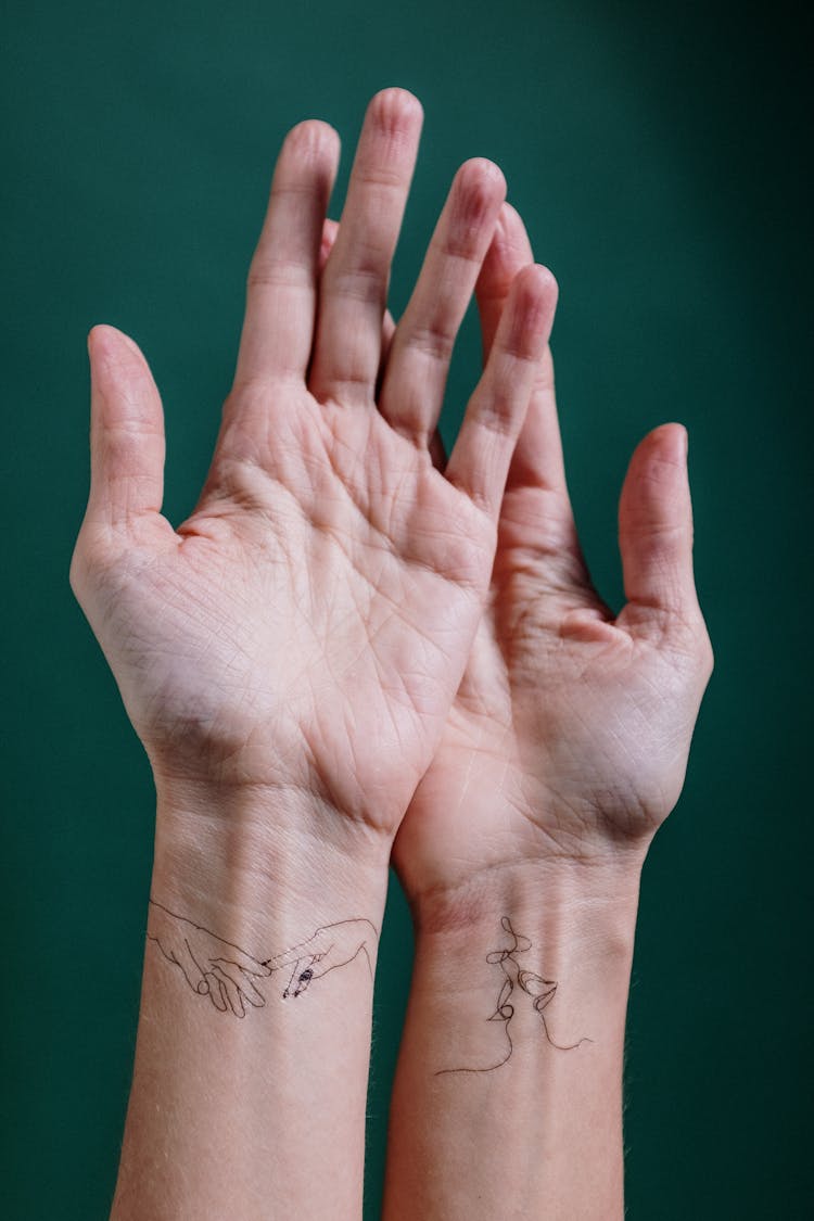 Photo Of Person's Hand With Tattoo On Wrist