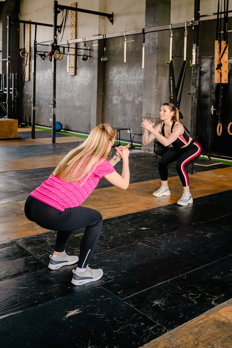 Photo Of Women Doing Squats