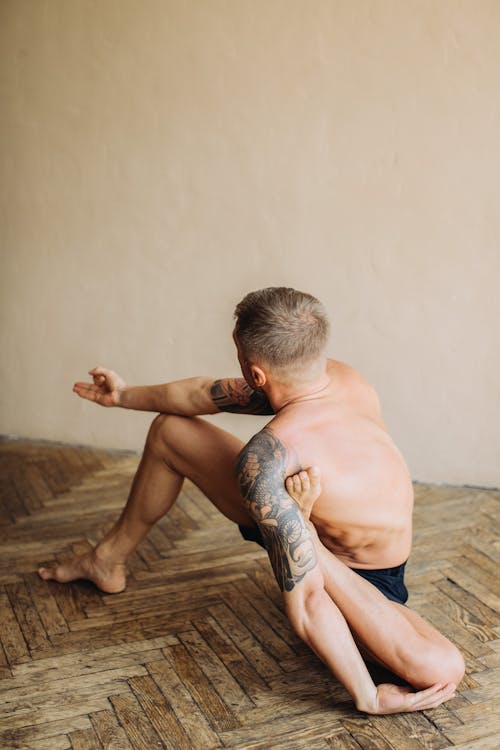 Photo of Man Doing Yoga