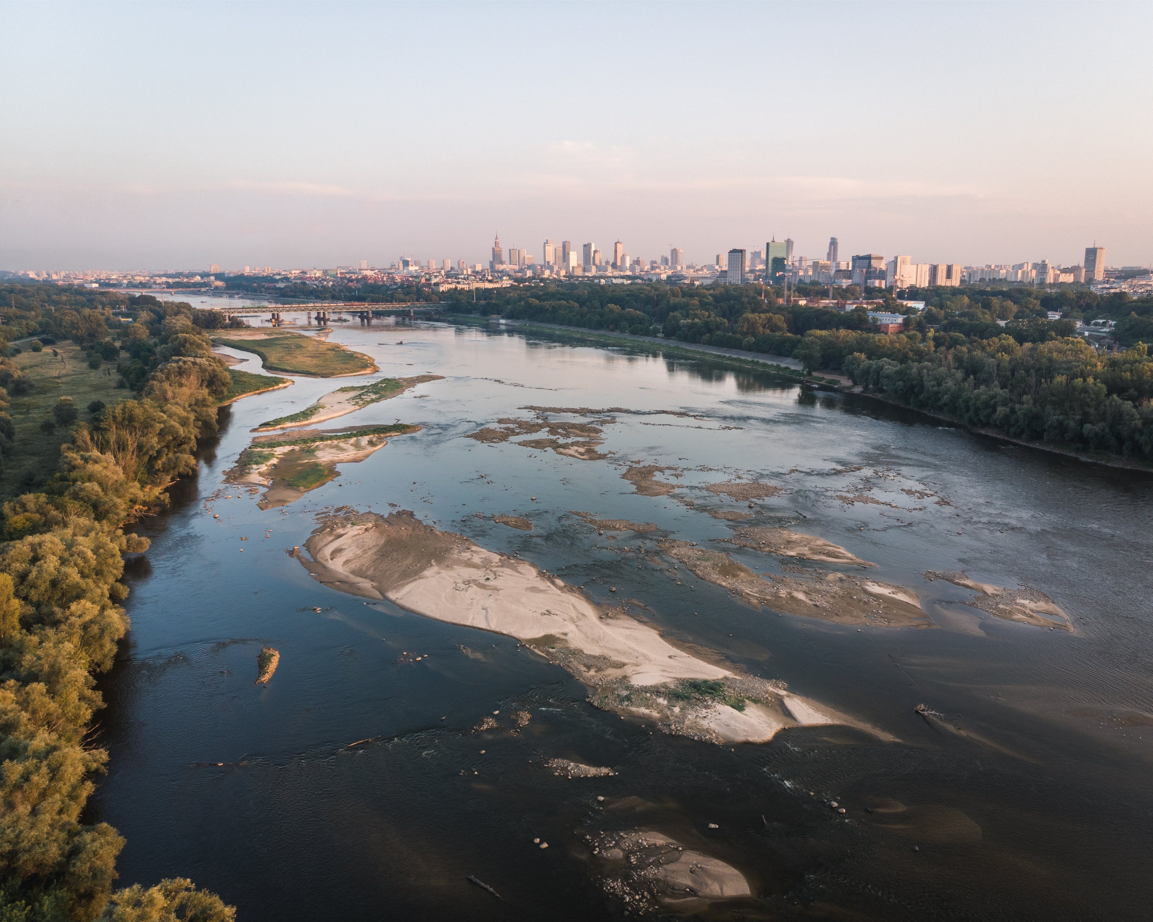 Warsaw Vistula riverbank