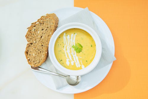 beyaz, çanak, çorba içeren Ücretsiz stok fotoğraf