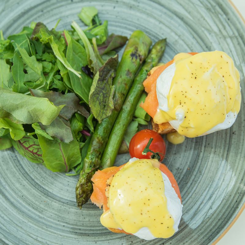 French Asparagus Hollandaise Rice