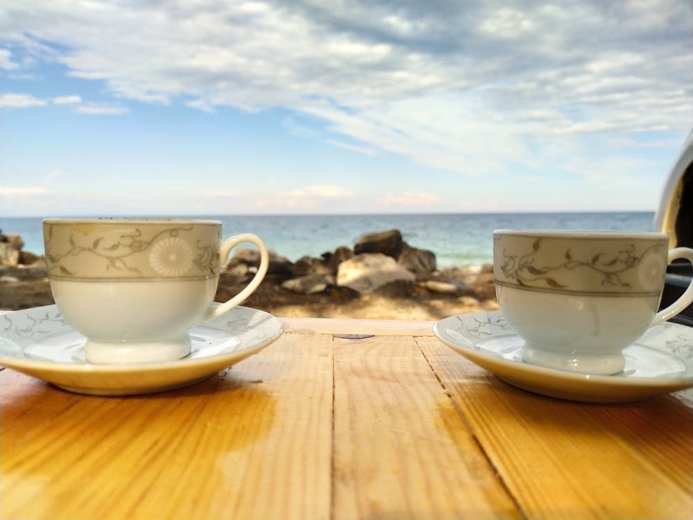 Free stock photo of deniz, kahve, manzara