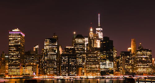 City Skyline during Night Time