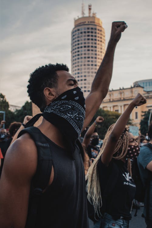 People Protesting In A Rally