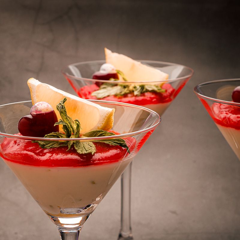 Italian Mascarpone and Yogurt Mousse with Berries