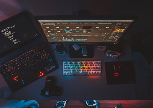 Free Photo Of Computer Setup
 Stock Photo