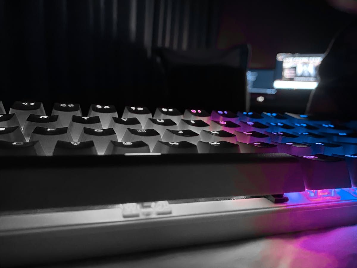 Speaker at a podium addressing a small community gathering