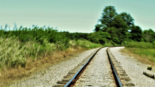 Free stock photo of lonely, perspective, railroad Stock Photo
