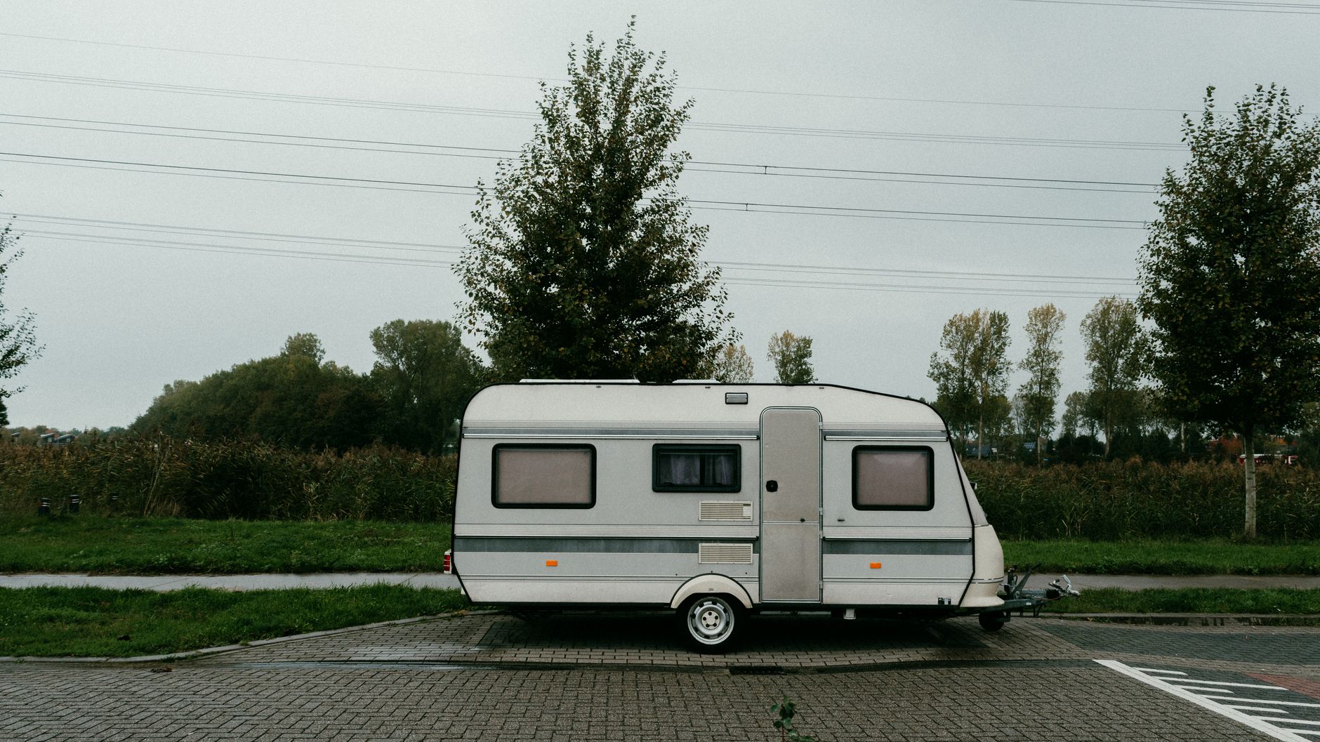 Hollanda'da bir karavan yerleşim alanı