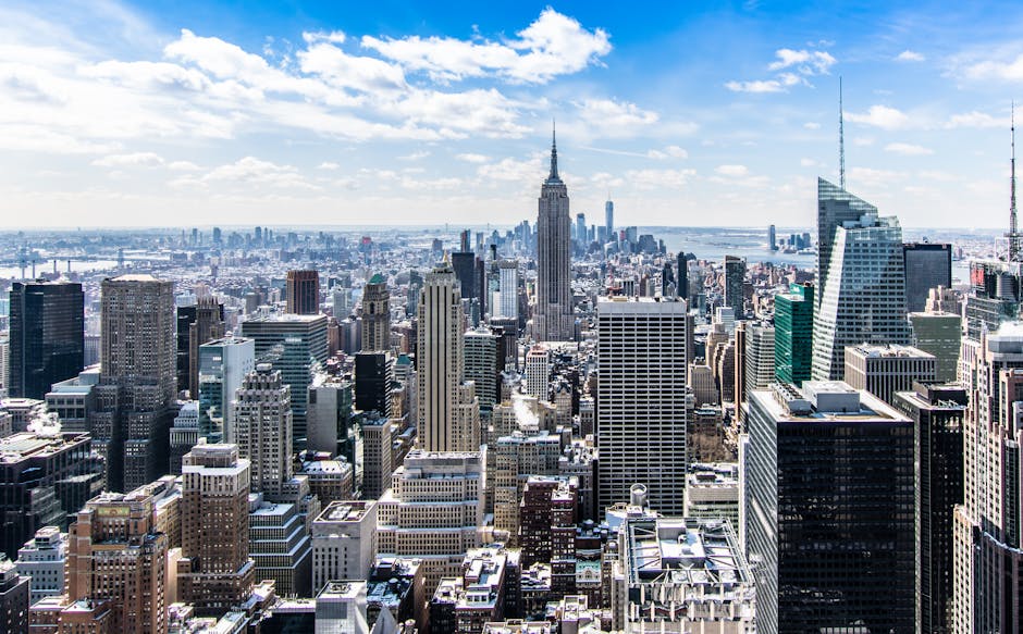 aerial, architecture, blue sky