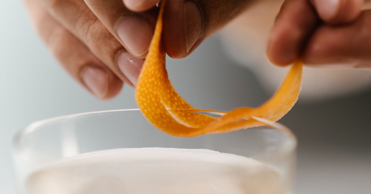 How to get orange zest without a grater