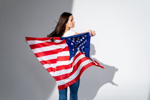 Foto d'estoc gratuïta de amèrica, bandera, bandera americana